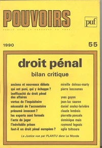 Droit pénal, bilan critique