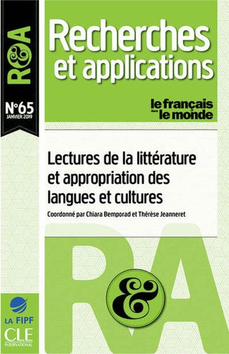 Recherches et applications N° 65, janvier 2019 Lectures de la littérature et appropriation des langues et cultures