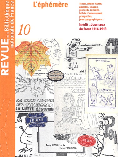  Bibliothèque Nationale France - Revue de la Bibliothèque nationale de France N° 10/2002 : L'éphémère.