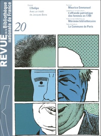  Collectif - Revue de la Bibliothèque nationale de France N° 20/2005 : .