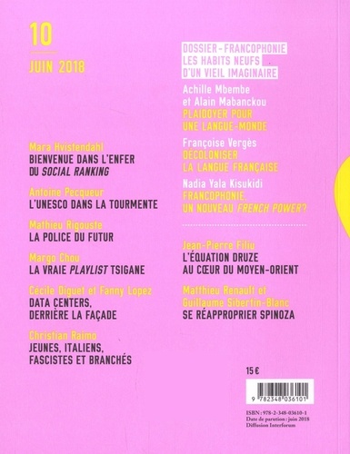 Revue du crieur N° 10 Décoloniser la langue française