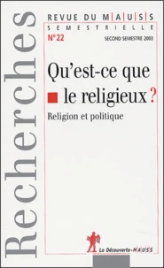 Qu'est-ce que le religieux ?