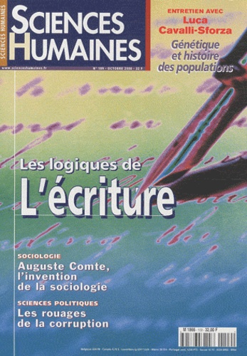 Achille Weinberg - Sciences Humaines N° 109, Octobre 2000 : Les logiques de l'écriture.
