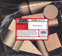  Nathan matériel éducatif - Solides en bois - Matériel de manipulation.