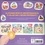 Stickers épais Vive Pâques. 25 stickers repositionnables et 4 décors
