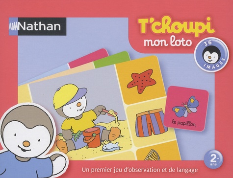 Thierry Courtin - T'choupi, mon loto - Un premier jeu d'observation et de langage, avec 36 images.