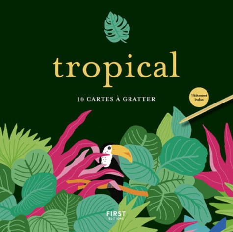 Tropical. 10 cartes à gratter et 1 bâtonnet inclus