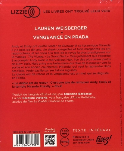 Vengeance en Prada  avec 2 CD audio MP3