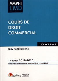 Ebook in txt téléchargement gratuit Cours de droit commercial (Litterature Francaise) MOBI 9782297076340 par Iony Randrianirina