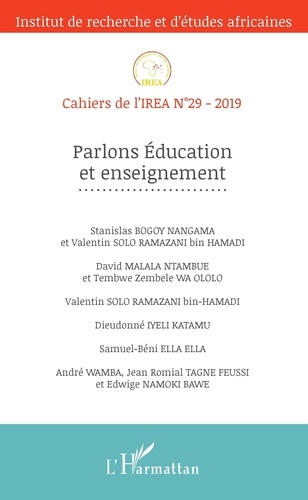  IREA - Cahiers de l'IREA N° 29/2019 : Parlons Education et enseignement.