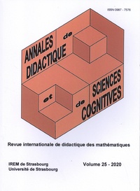 Philippe R. Richard et Laurent Vivier - Annales de didactique et de sciences cognitives N° 25/2020 : .