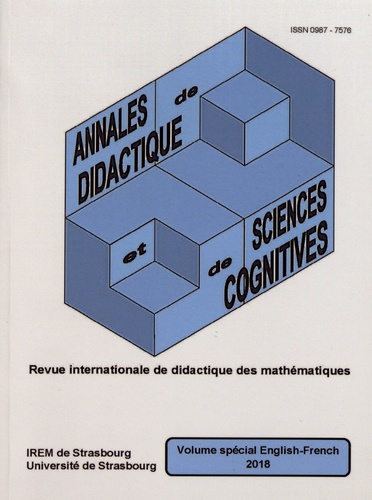 Annales de didactique et de sciences cognitives Volume spécial 2018