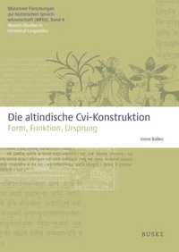 Die altindische Cvi-Konstruktion