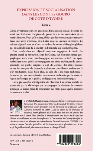 Expression et socialisation dans les contes Gouro de Côte d'Ivoire. Tome 2