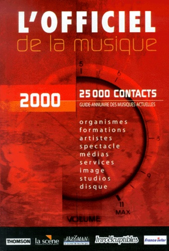  IRMA - L'officiel de la musique 2000.