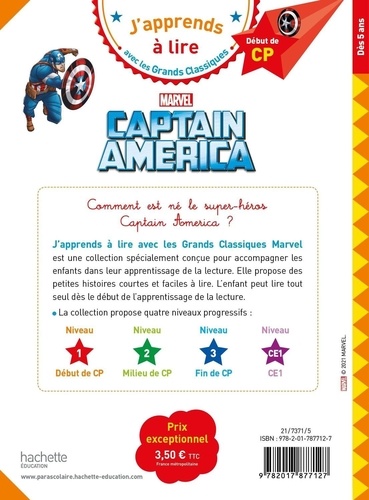 Captain America. Début de CP Niveau 1