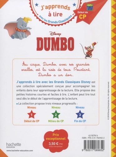 Dumbo. Début de CP, niveau 1