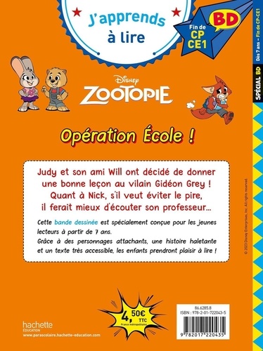 Zootopie  Opération école !. Fin de CP- CE1