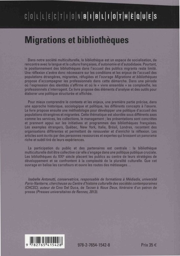 Migrations et bibliothèques - Occasion