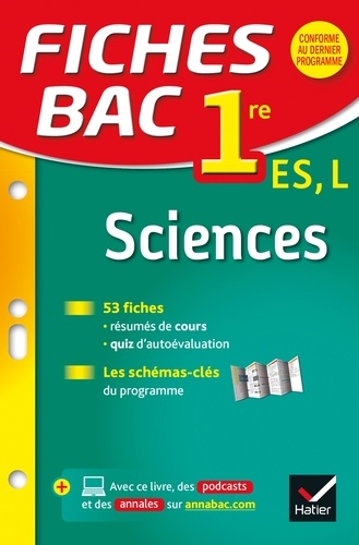 Isabelle Bednarek-Maitrepierre et Bruno Semelin - Fiches bac Sciences 1re ES, L - fiches de révision - Première ES, L.