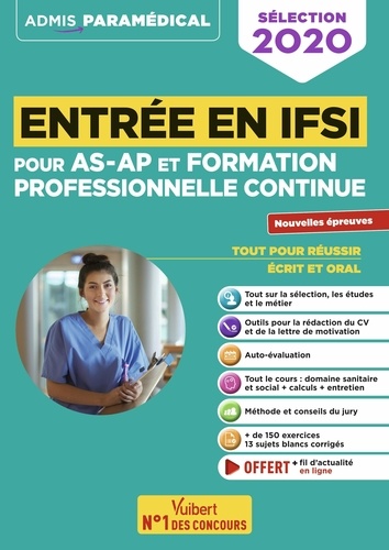 Entrée en IFSI pour AS-AP et formation professionnelle continue. Tout-en-un  Edition 2020