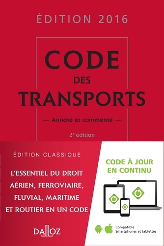 Isabelle Bon-Garcin et Philippe Delebecque - Code des transports.