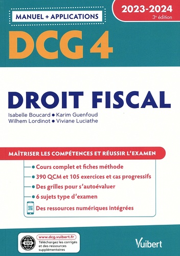 Droit fiscal DCG 4  Edition 2023-2024