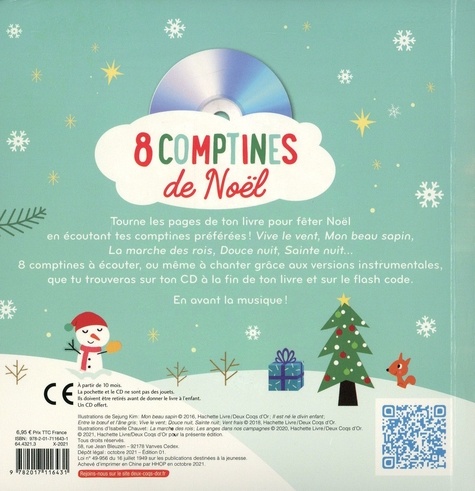 8 comptines de Noël  avec 1 CD audio