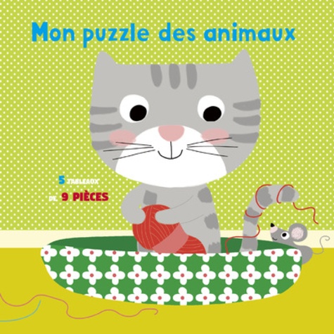 Isabelle Chauvet et  Lorentz - Mon puzzle des animaux de compagnie - 5 tableaux de 9 pièces.