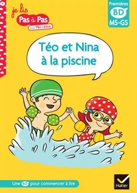 Téo et Nina à la piscine