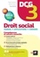 Droit social DCG 3. Manuel + Applications + Corrigés  Edition 2023-2024
