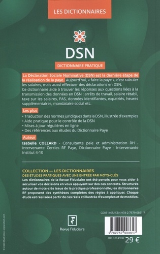 DSN Déclaration Sociale Nominative. Dictionnaire pratique  Edition 2021