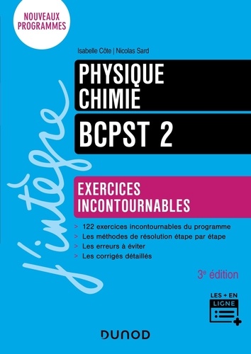 Physique-Chimie BCPST 2. Exercices incontournables 3e édition