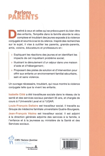 Tempête dans la famille. Les enfants et la violence conjugale 2e édition