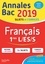 Annales BAC français 1res L-ES-S  Edition 2019