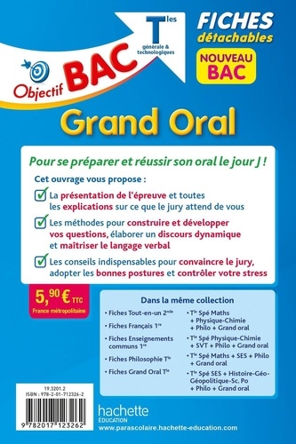 Grand oral Bac Tle générale & technologique  Edition 2020