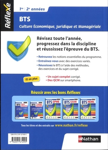 Mémo BTS Toutes spécialités 1ère et 2ème années. Culture Economique, Juridique et Managériale