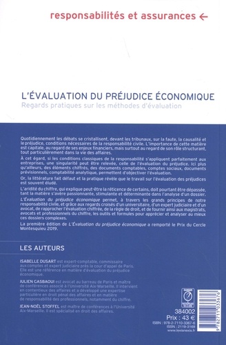 L'évaluation du préjudice économique. Regards pratiques sur les méthodes d'évaluation 2e édition