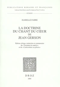 La doctrine du Chant du coeur de Jean Gerson