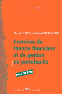 Feriasdhiver.fr Exercices de théorie financière et de gestion de portefeuille. - Avec CD-ROM Image