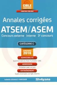Annales corrigées ATSEM/ASEM