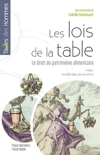 Amazon livre gratuit télécharger Les lois de la table  - Le droit du patrimoine alimentaire in French 9782869067332