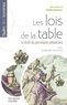 Isabelle Hannequart - Les lois de la table - Le droit du patrimoine alimentaire.
