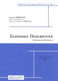 Isabelle Hirtzlin - Economie descriptive - Comptabilité nationale.
