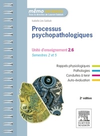 Téléchargements gratuits kindle books online Processus psychopathologiques  - UE 2,6 - Semestres 2 et 5 par Isabelle Lim-Sabbah CHM MOBI RTF in French 9782294749223
