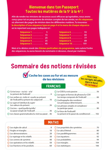 Passeport Toutes les matières de la 5e à la 4e  Edition 2022