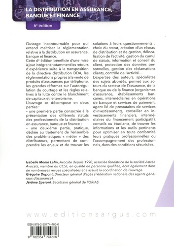 La distribution en assurance, banque et finance. Statuts, accès et exercice professionnel, information et conseil aux clients, gouvernance produits, fiscalité 6e édition