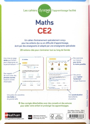 Maths CE2 Adapté aux dys