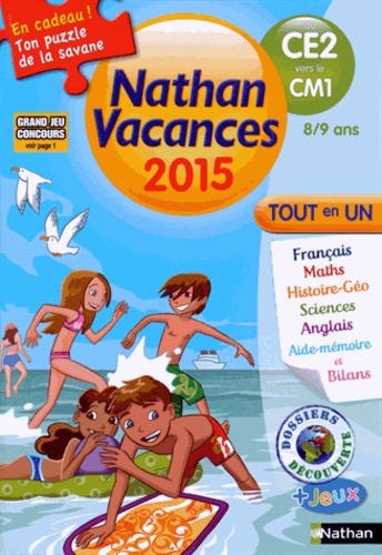 Isabelle Petit-Jean et Pascale Chavanette-Iglésia - Nathan Vacances du CE2 au CM1  8/9 ans.