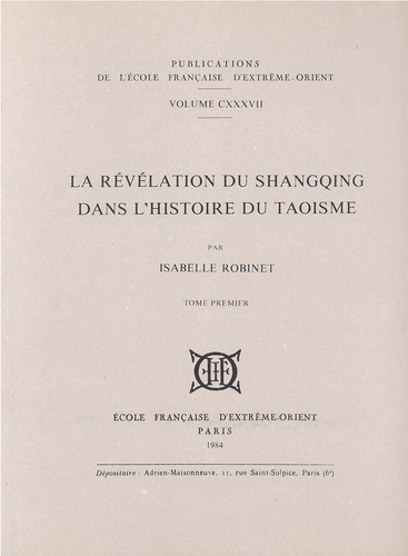 La Révélation du Shanqing dans l'histoire du... de Isabelle Robinet - Livre  - Decitre